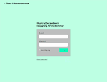 Tablet Screenshot of medlem.illustratorcentrum.se